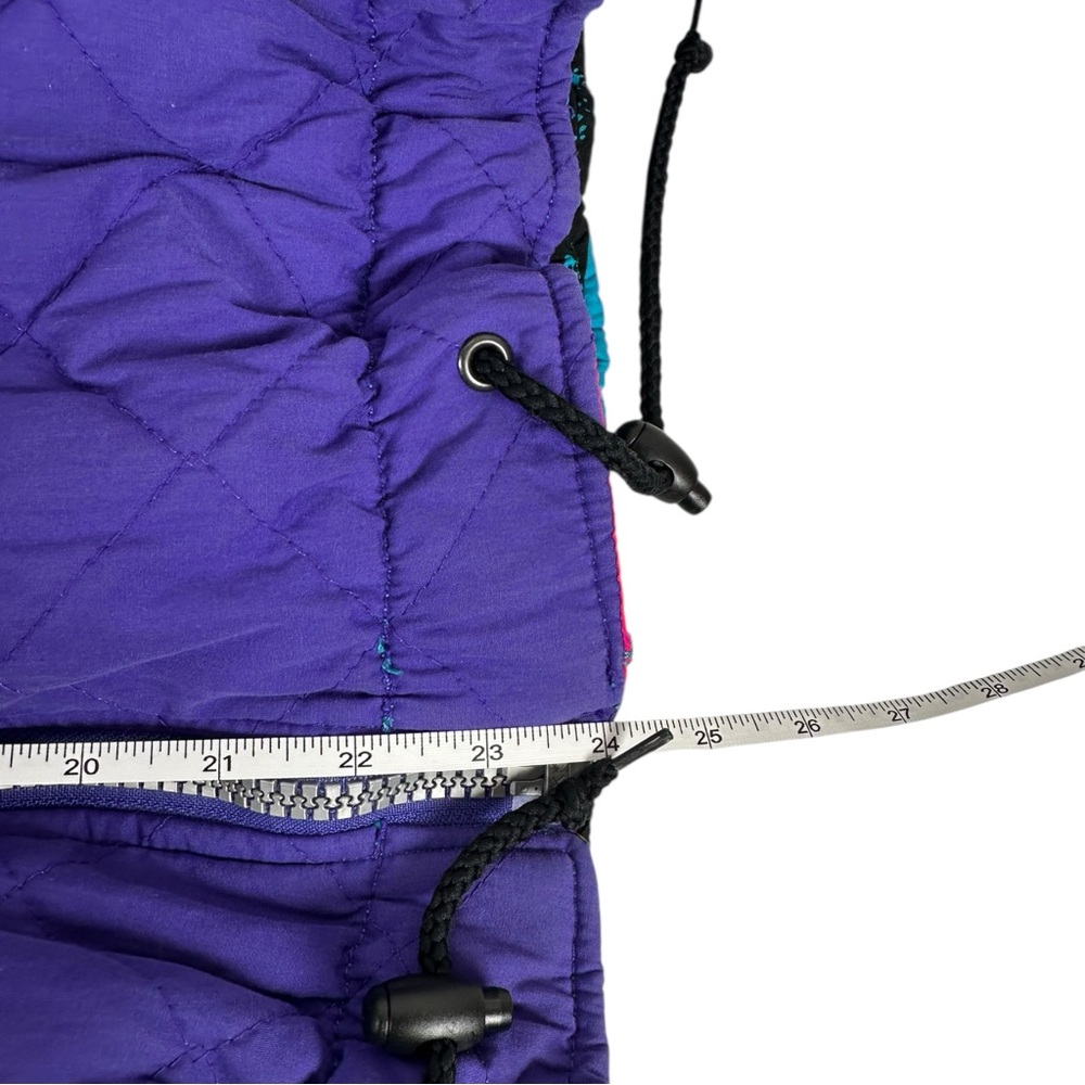 Obermeyer Vintage 90s Reversible Colorful Insulated Winter Ski Jacket Ladies 10 - Picture 10 of 10